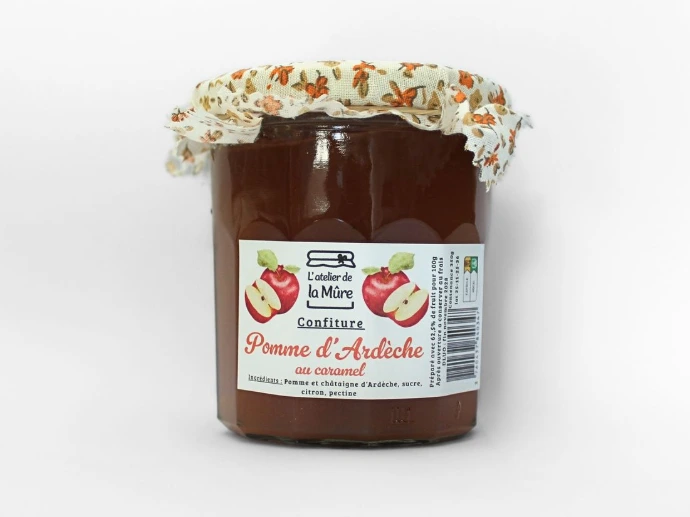 [34] Confiture Extra 350g - Pomme d'Ardèche au caramel