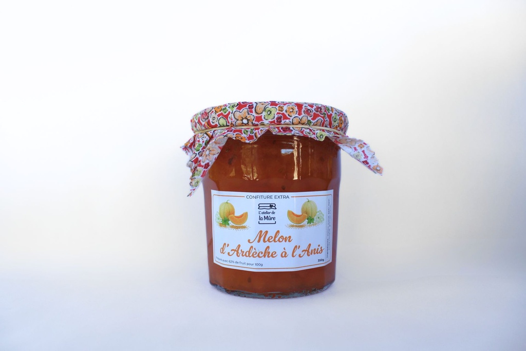 [35] Confiture Extra Melon d'Ardèche à l'anis - 350 g