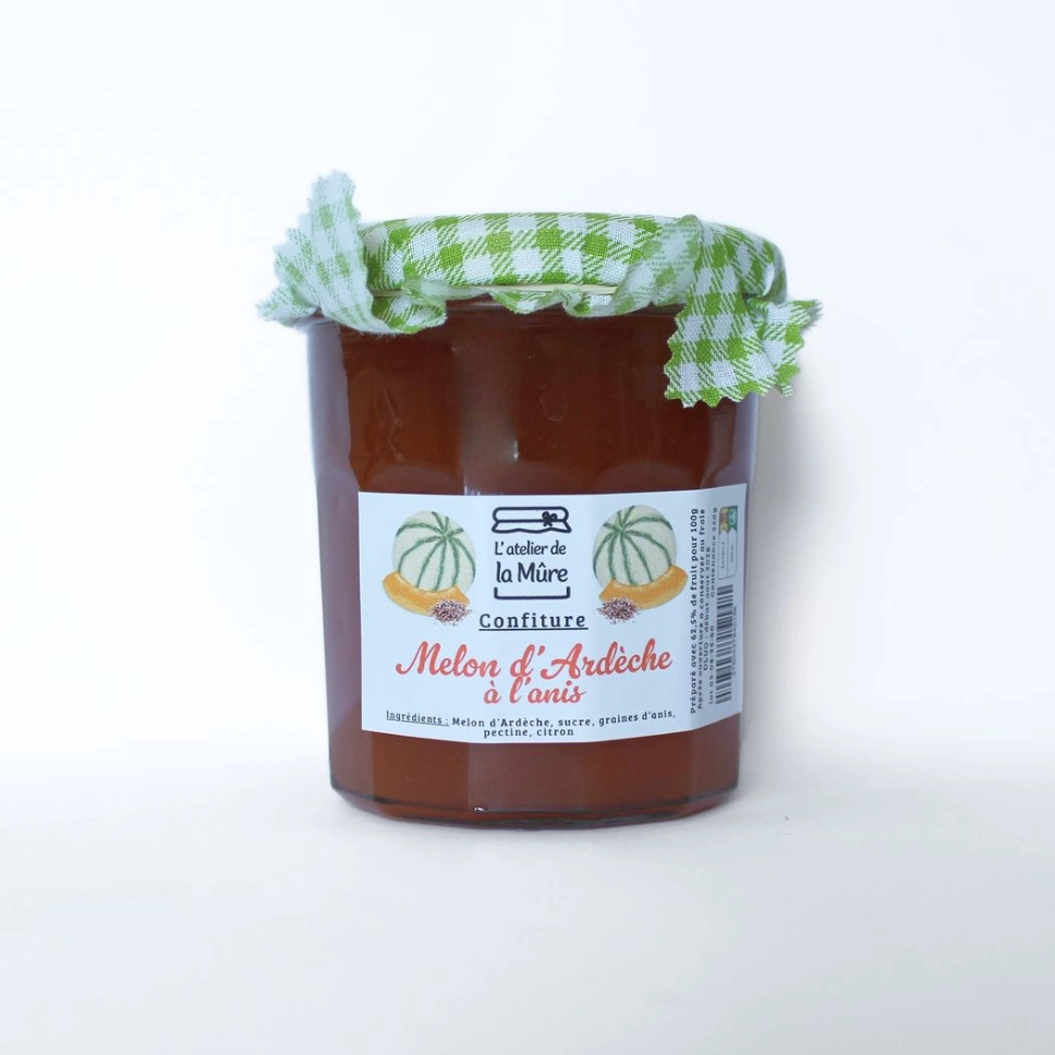 Confiture Extra Melon d'Ardèche à l'anis - 350 g