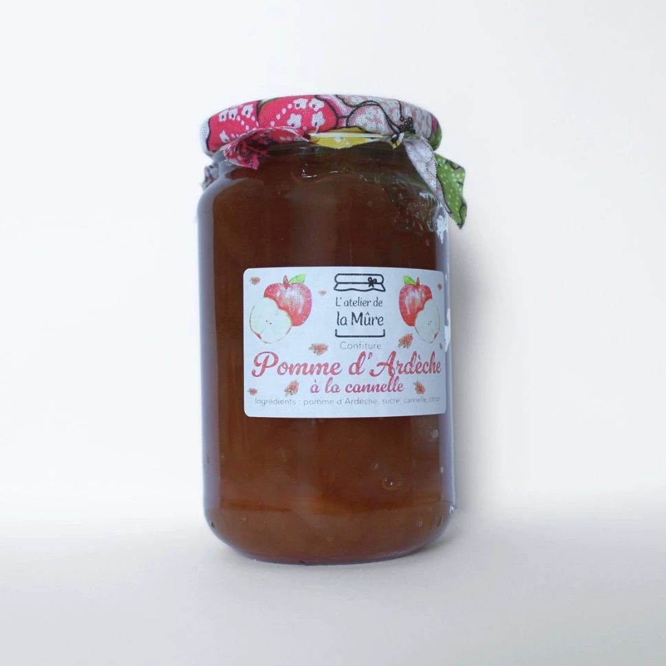 Confiture Extra Pomme d'Ardèche à la cannelle - 350 g