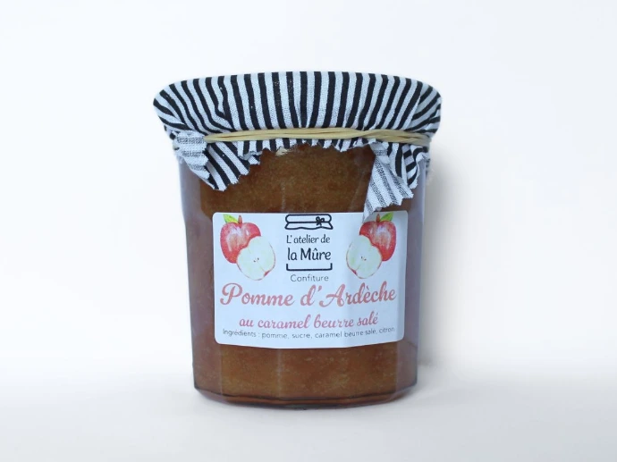 Confiture Extra 350g - Pomme d'Ardèche au Caramel Beurre Salé