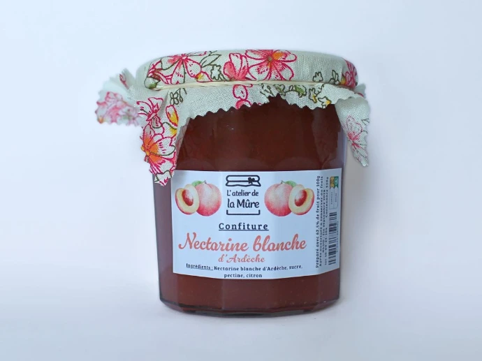 Confiture Extra 350g - Nectarine blanche d'Ardèche