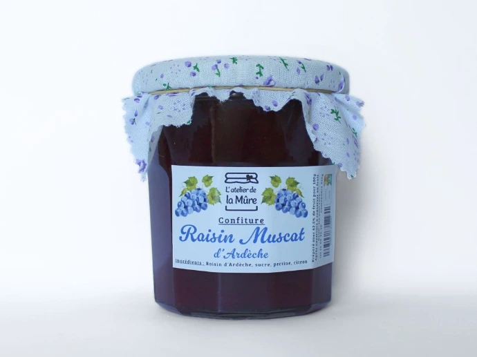 [48] Confiture Extra 350g - Raisin Muscat d'Ardèche