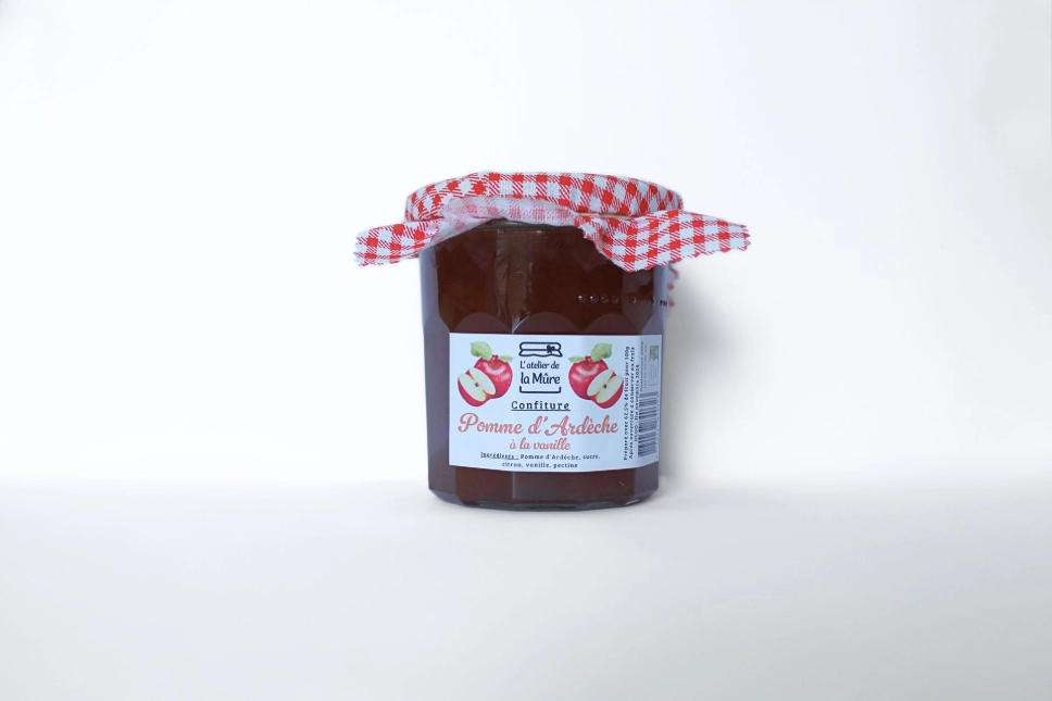 Confiture Extra Pomme d'Ardèche à la vanille - 350 g