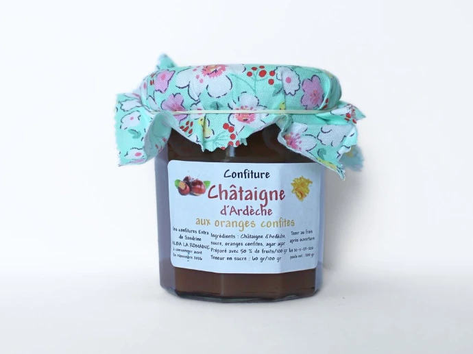 [55] Confiture Extra 200g - Châtaigne d'Ardèche à l'Orange Confite