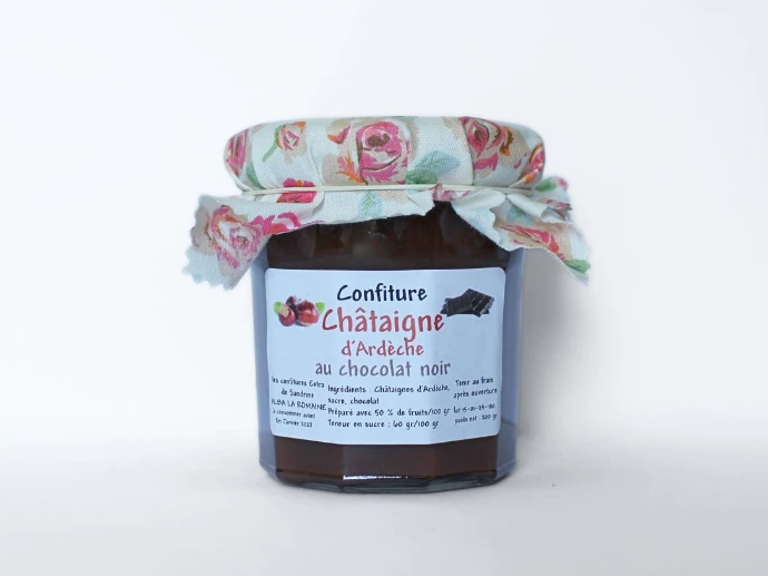 [57] Confiture Extra 200g - Châtaigne d'Ardèche au Chocolat Noir