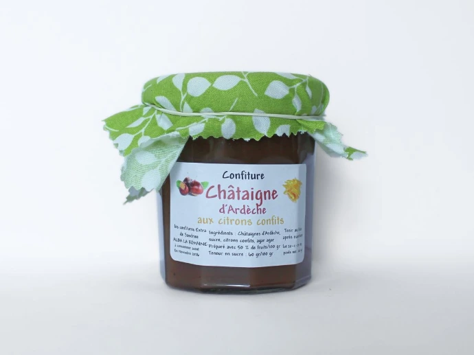 [58] Confiture Extra 200g - Châtaigne d'Ardèche au Citron Confit