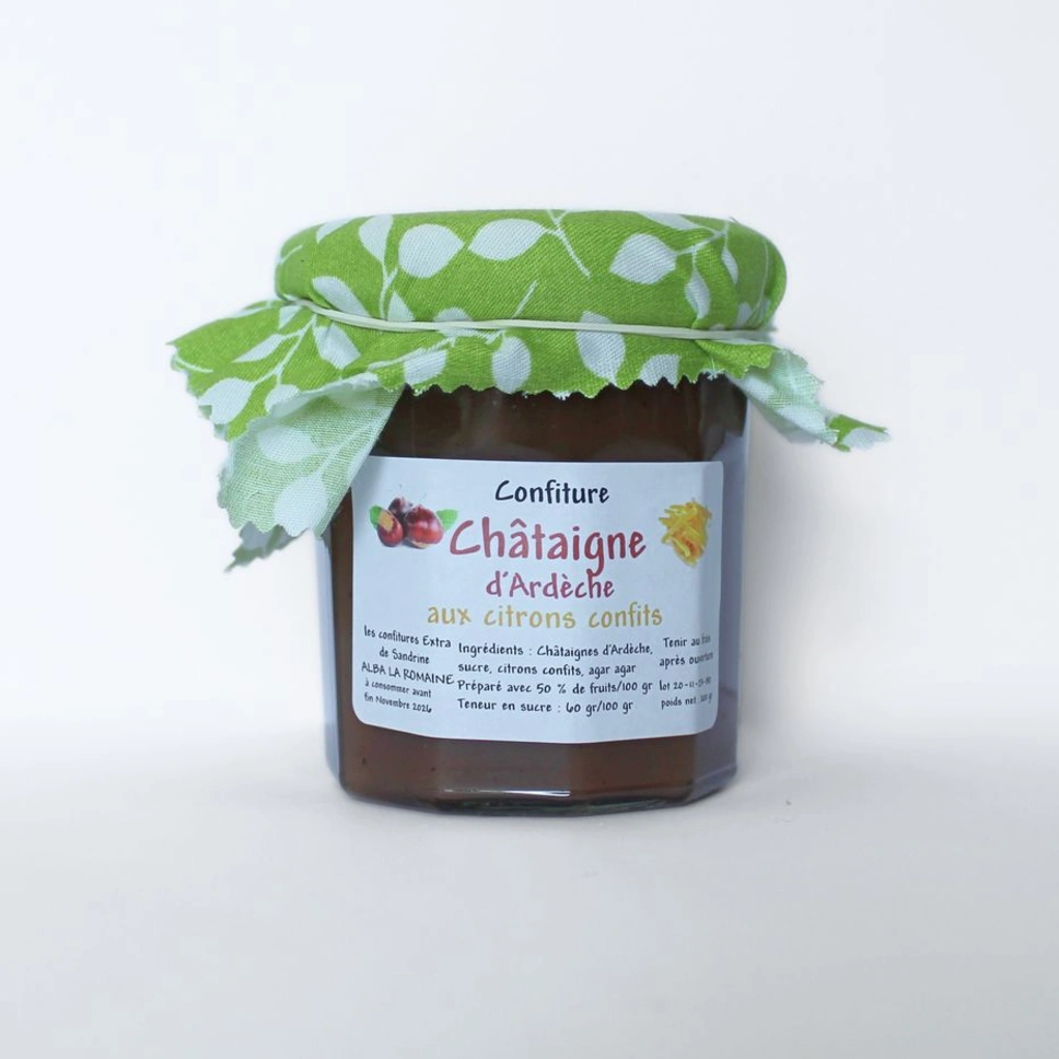 Confiture Extra Châtaigne d'Ardèche au Citron Confit - 200 g