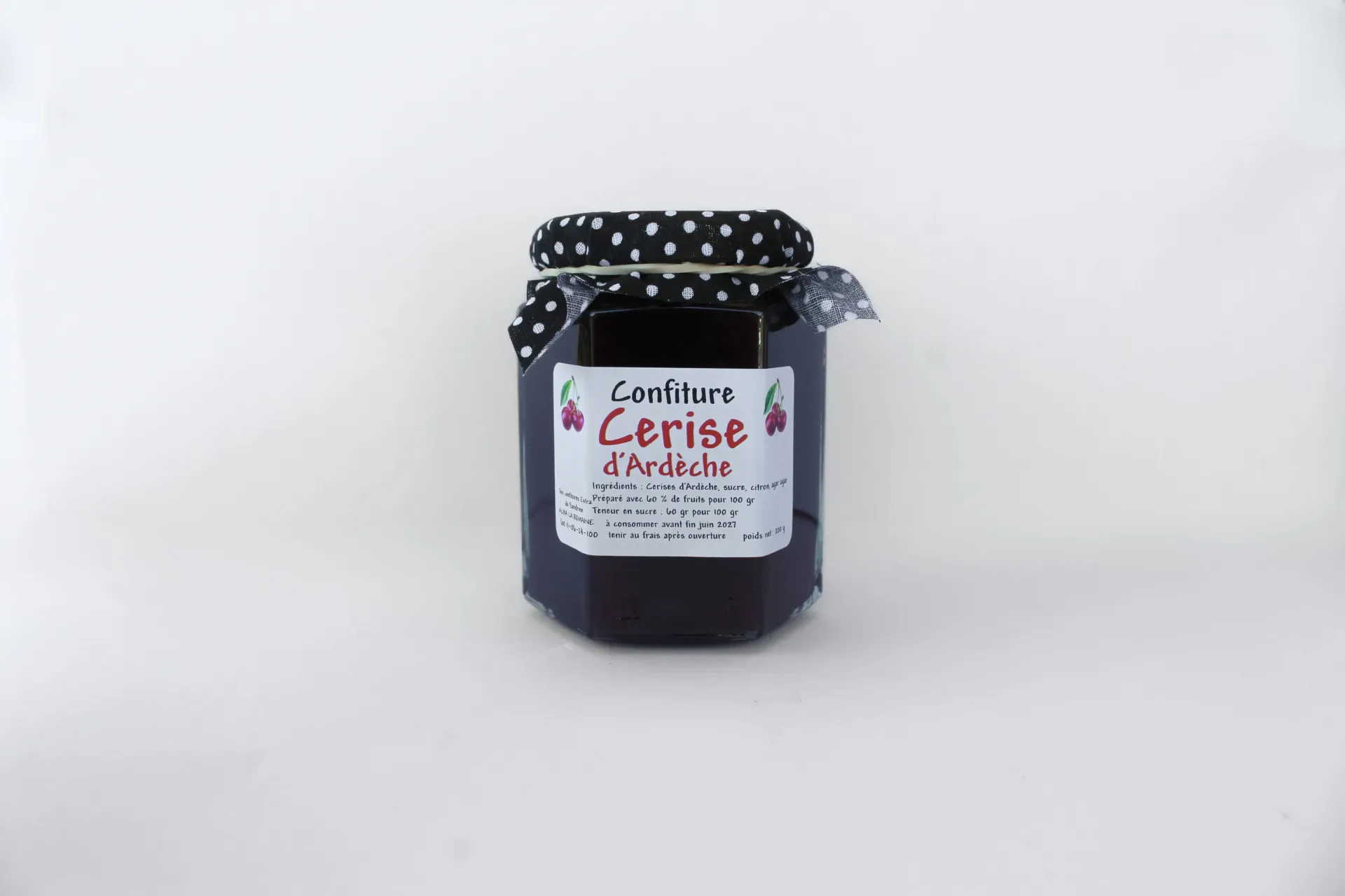 Confiture Extra Cerise d'Ardèche - 200 g
