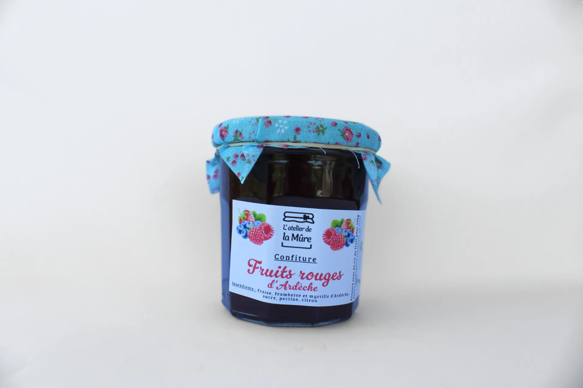 Confiture Extra Fruits Rouges d'Ardèche - 200 g
