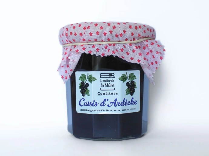 [72] Confiture Extra 350g - Cassis d'Ardèche