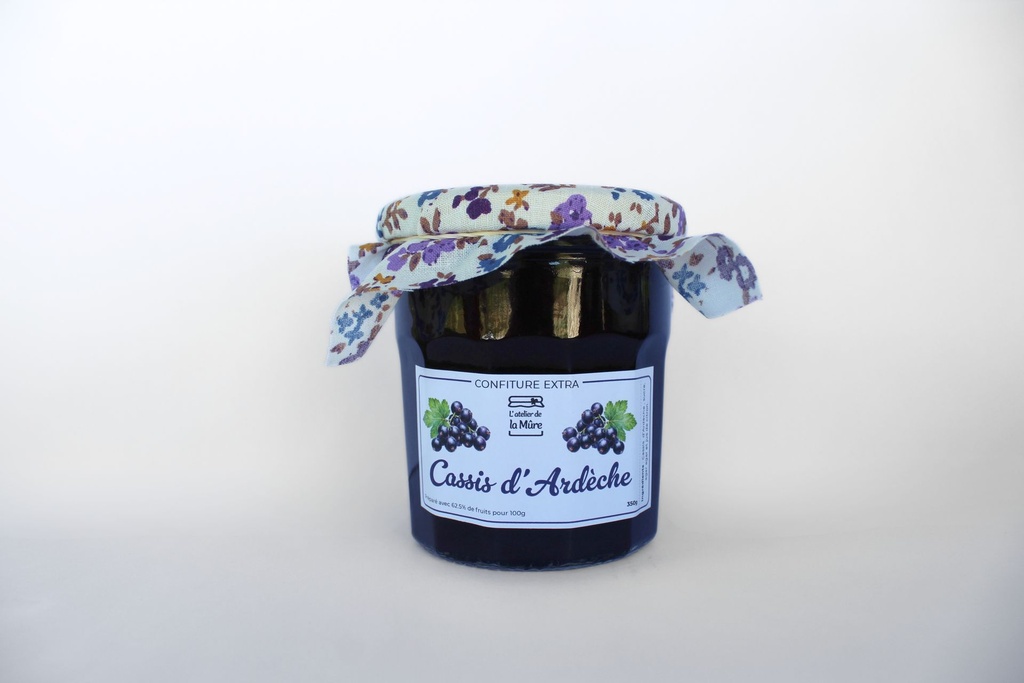 Confiture Extra Cassis d'Ardèche - 350 g