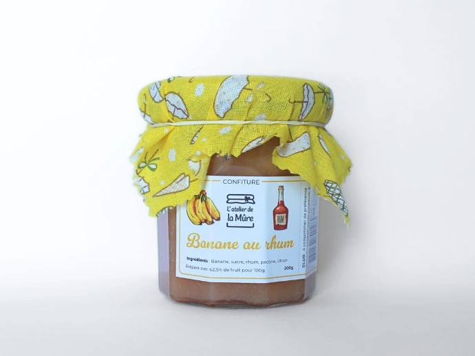 [84] Confiture Extra 200g - Banane au rhum