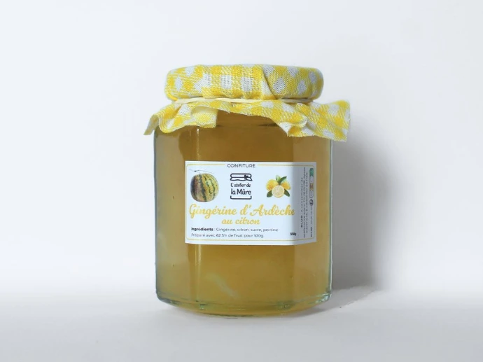 [91] Confiture Extra 100g - Gingérine et Citron d'Ardèche