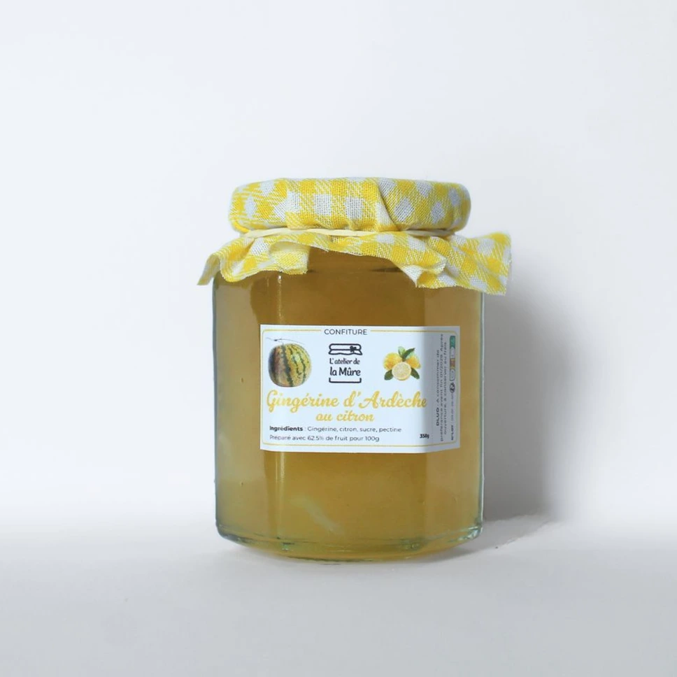 Confiture Extra Gingérine et Citron d'Ardèche - 100 g