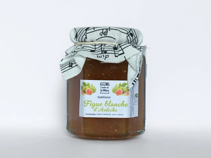 [92] Confiture Extra 100g - Figue Blanche d'Ardèche