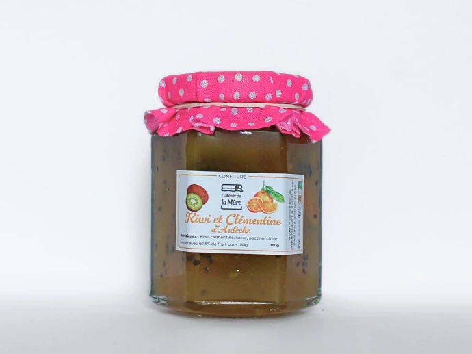 [96] Confiture Extra 100g - Kiwi d'Ardèche et Clémentine
