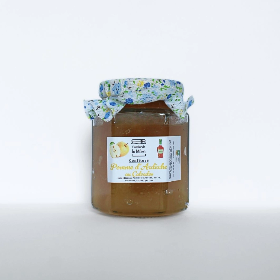 Confiture Extra Pomme d'Ardèche au Calvados - 100 g