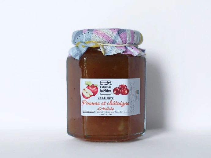 [102] Confiture Extra 100g - Pomme et Châtaigne d'Ardèche