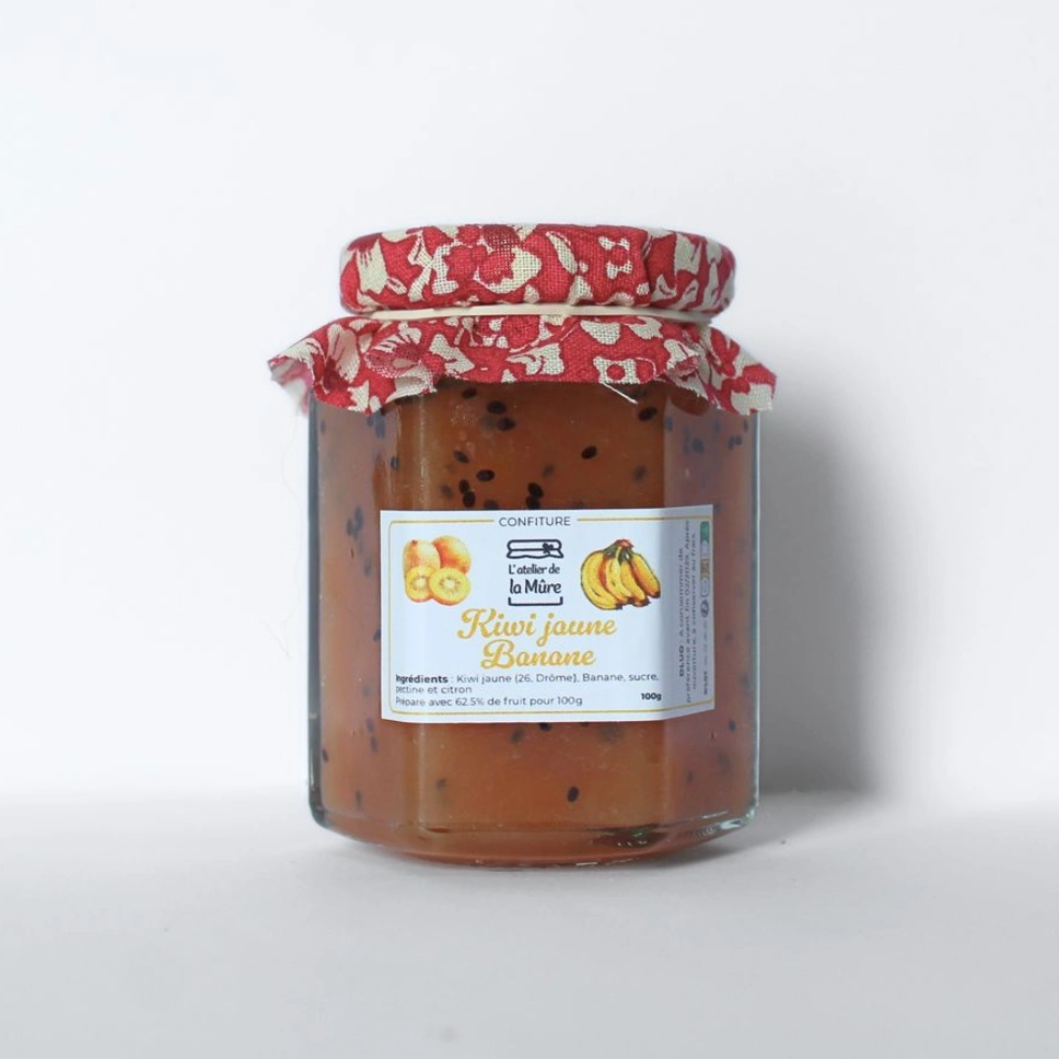 Confiture Extra Kiwi Jaune d'Ardèche à la Banane - 100 g