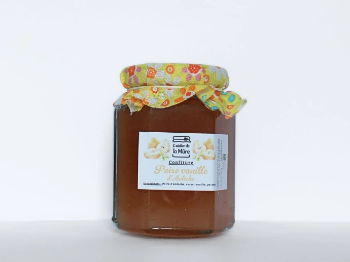 [110] Confiture Extra 100g - Poire d'Ardèche à la Vanille