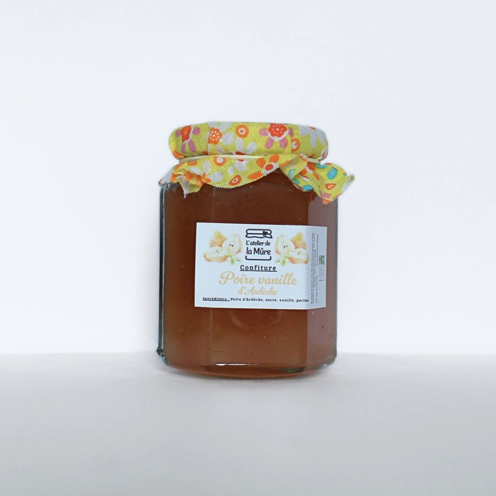 Confiture Extra Poire d'Ardèche à la Vanille - 100 g
