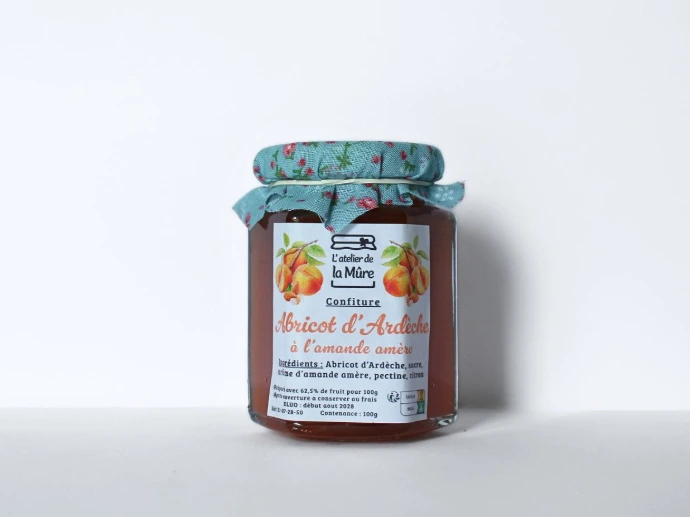 [115] Confiture Extra 100g - Abricot d'Ardèche à l'Amande Amère