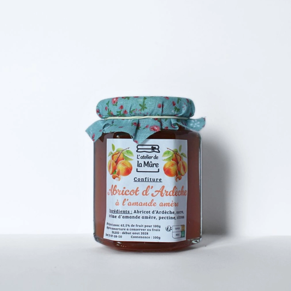 Confiture Extra Abricot d'Ardèche à l'Amande Amère - 100 g