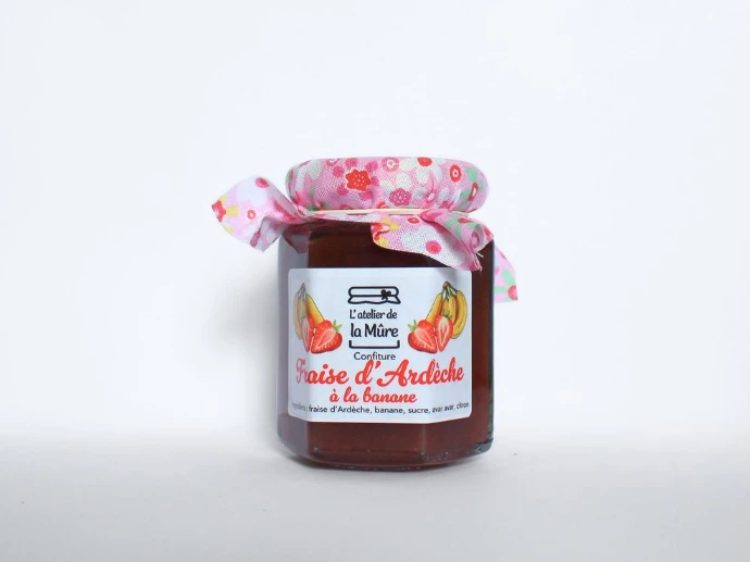 [119] Confiture Extra 100g - Fraise d'Ardèche à la Banane