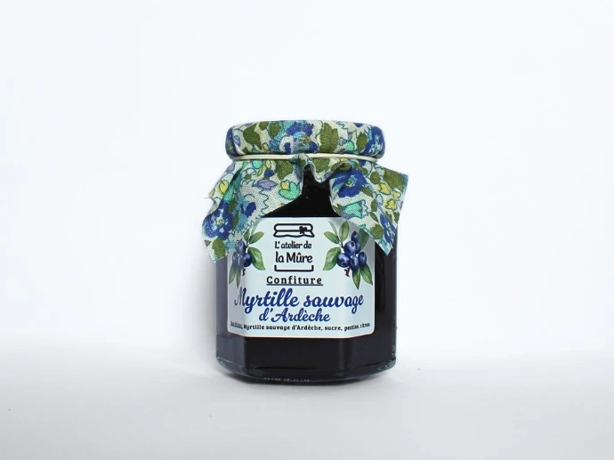 [122] Confiture Extra 100g - Myrtille sauvage d'Ardèche