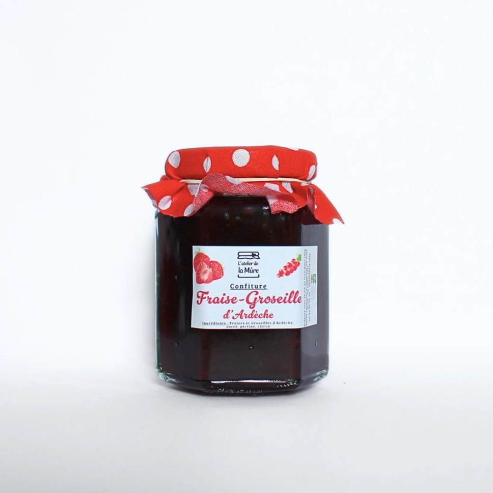 Confiture Extra Fraise et Groseille d'Ardèche - 100 g
