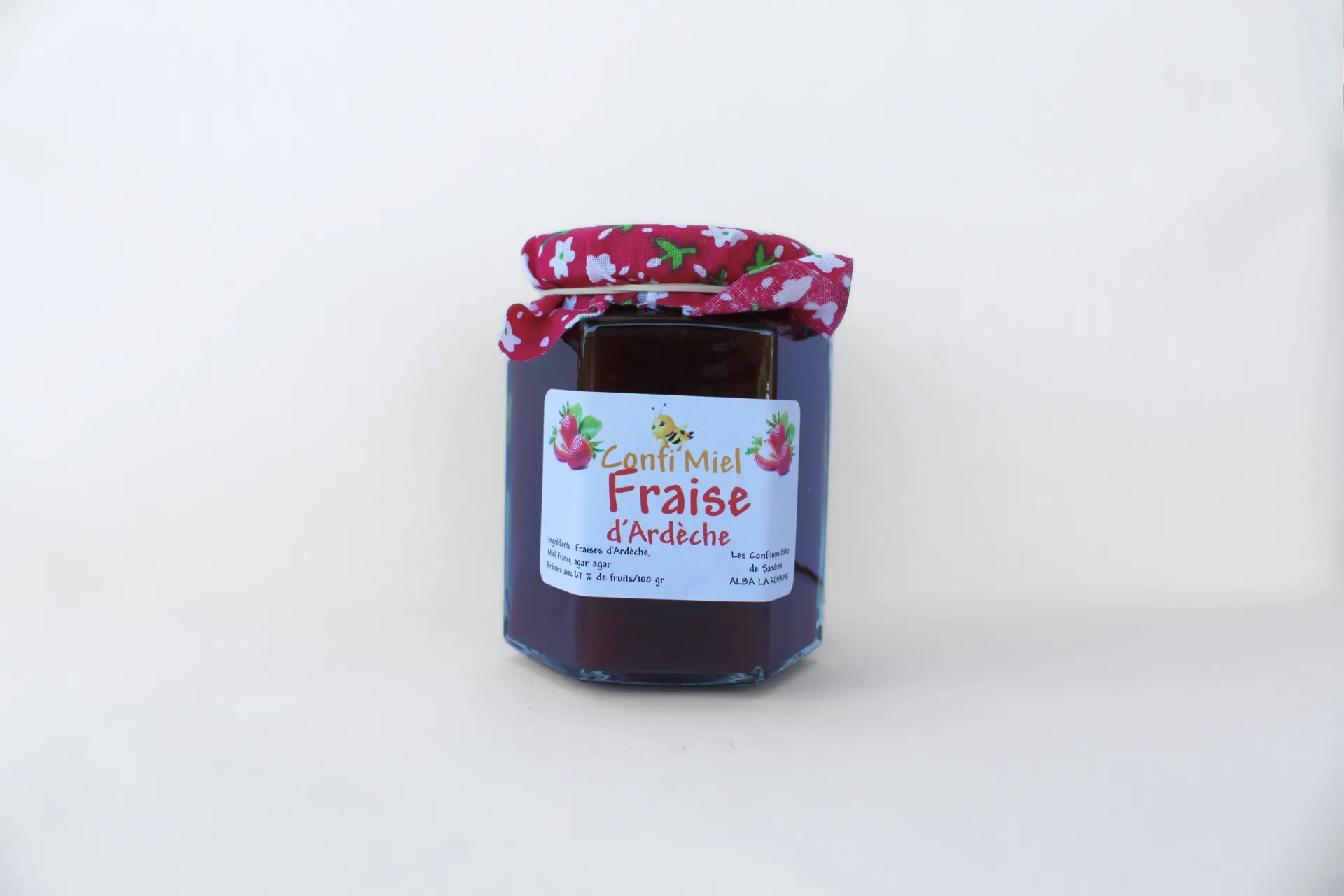[133] Confi'Miel Fraise d'Ardèche - 200 g