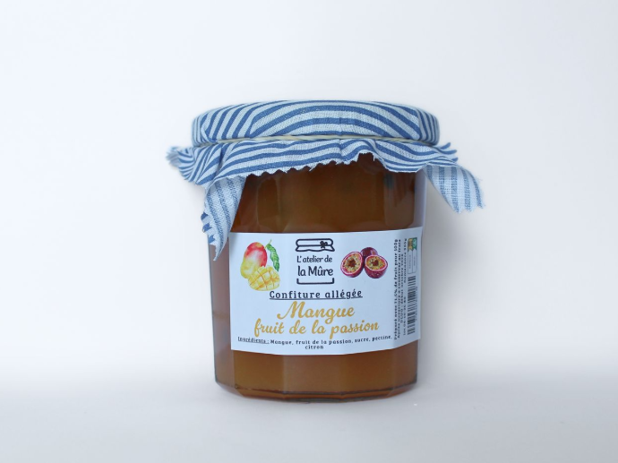 [139] Confiture Extra Allégée en sucre 350g - Mangue Passion
