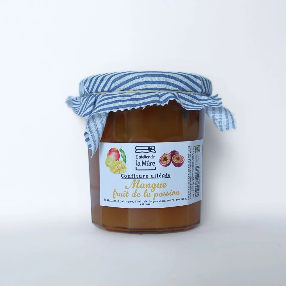 Confiture Extra Allégée en sucre Mangue Passion - 350 g