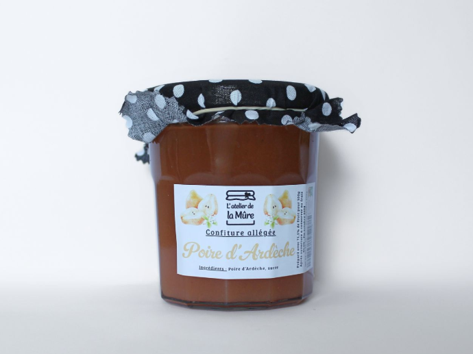 [140] Confiture Extra Allégée en sucre 350g - Poire d'Ardèche