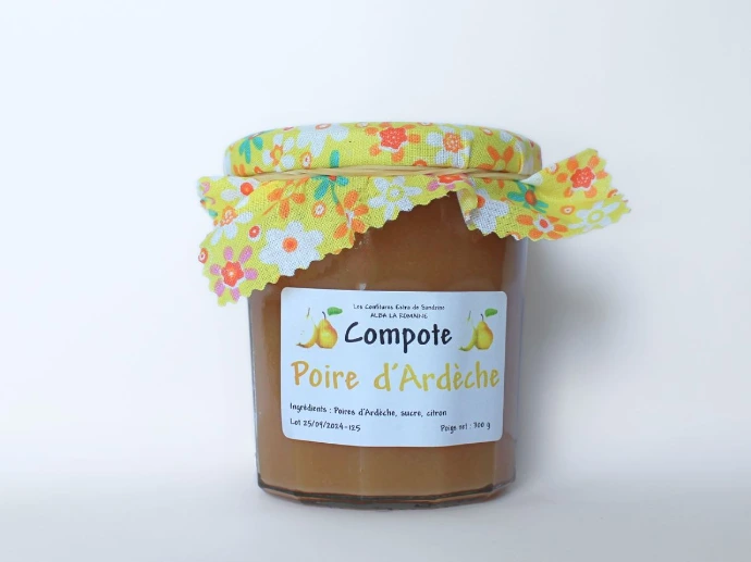 [145] Compote 350g - Poire d'Ardèche