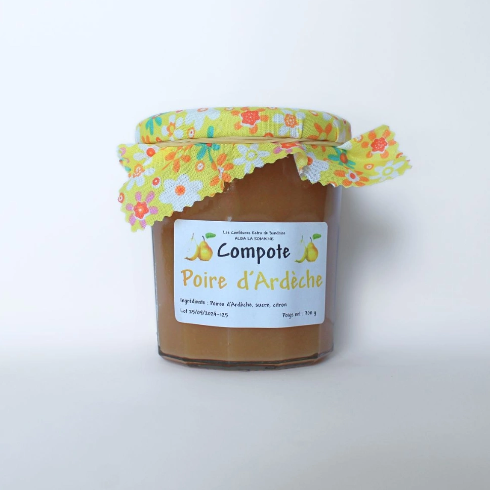 [145] Compote Poire d'Ardèche - 350 g