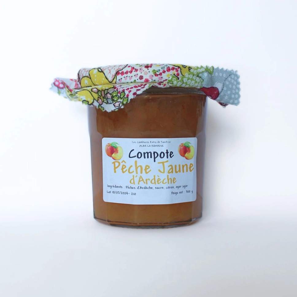 [148] Compote Pêche Jaune d'Ardèche - 350 g