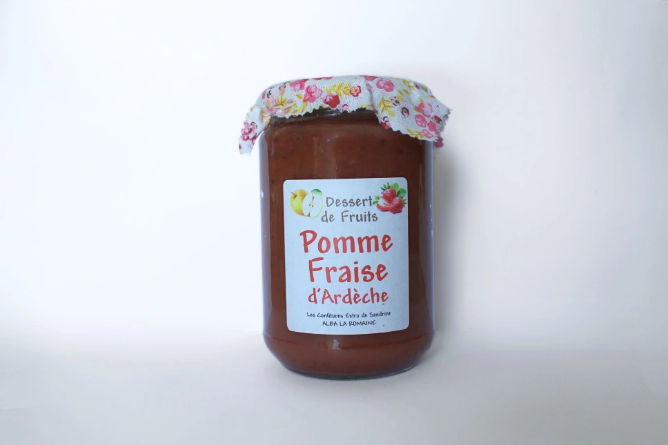 [149] Compote Pomme et Fraise d'Ardèche - 690 g