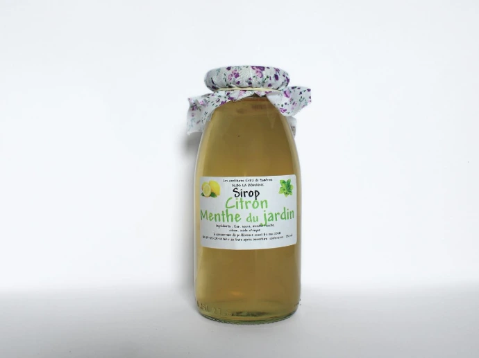 [155] Sirop 25cl - Citron et Menthe du jardin d'Ardèche