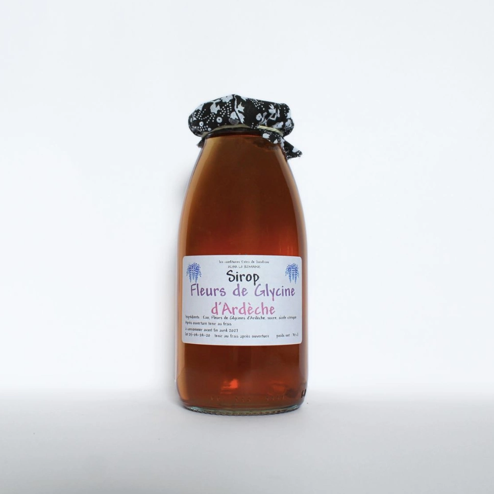 Sirop Fleur de Glycine d'Ardèche - 25 cl