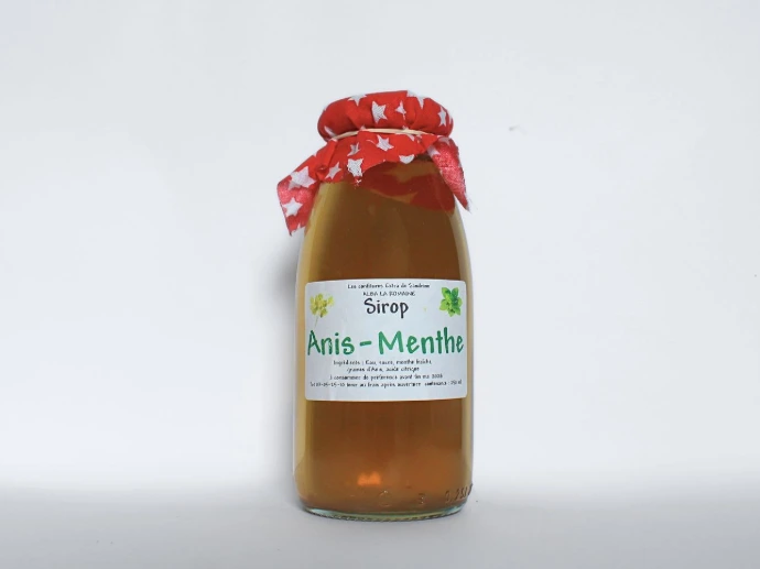[157] Sirop 25cl - Anis et Menthe du jardin d'Ardèche