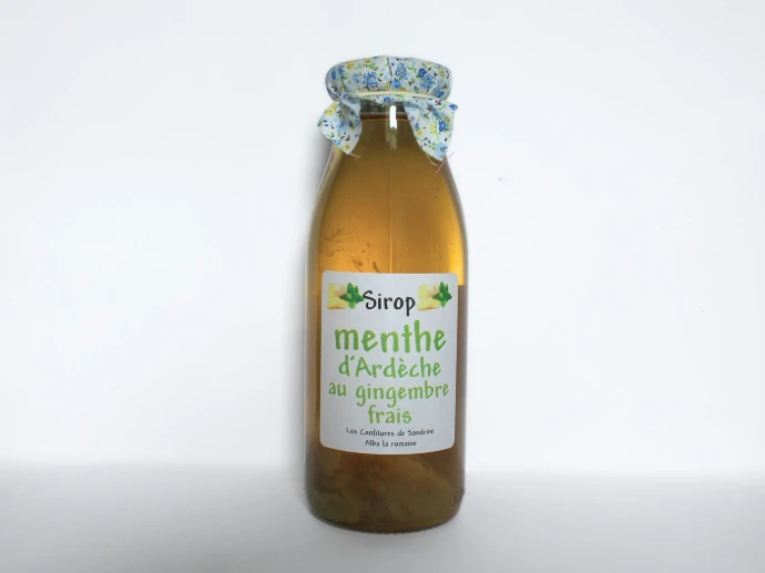 [174] Sirop 50cl - Menthe d'Ardèche au Gingembre