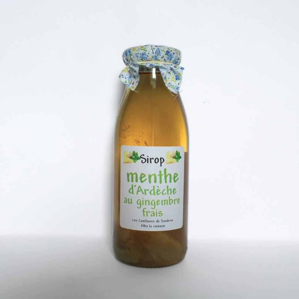 Sirop Menthe d'Ardèche au Gingembre - 50 cl
