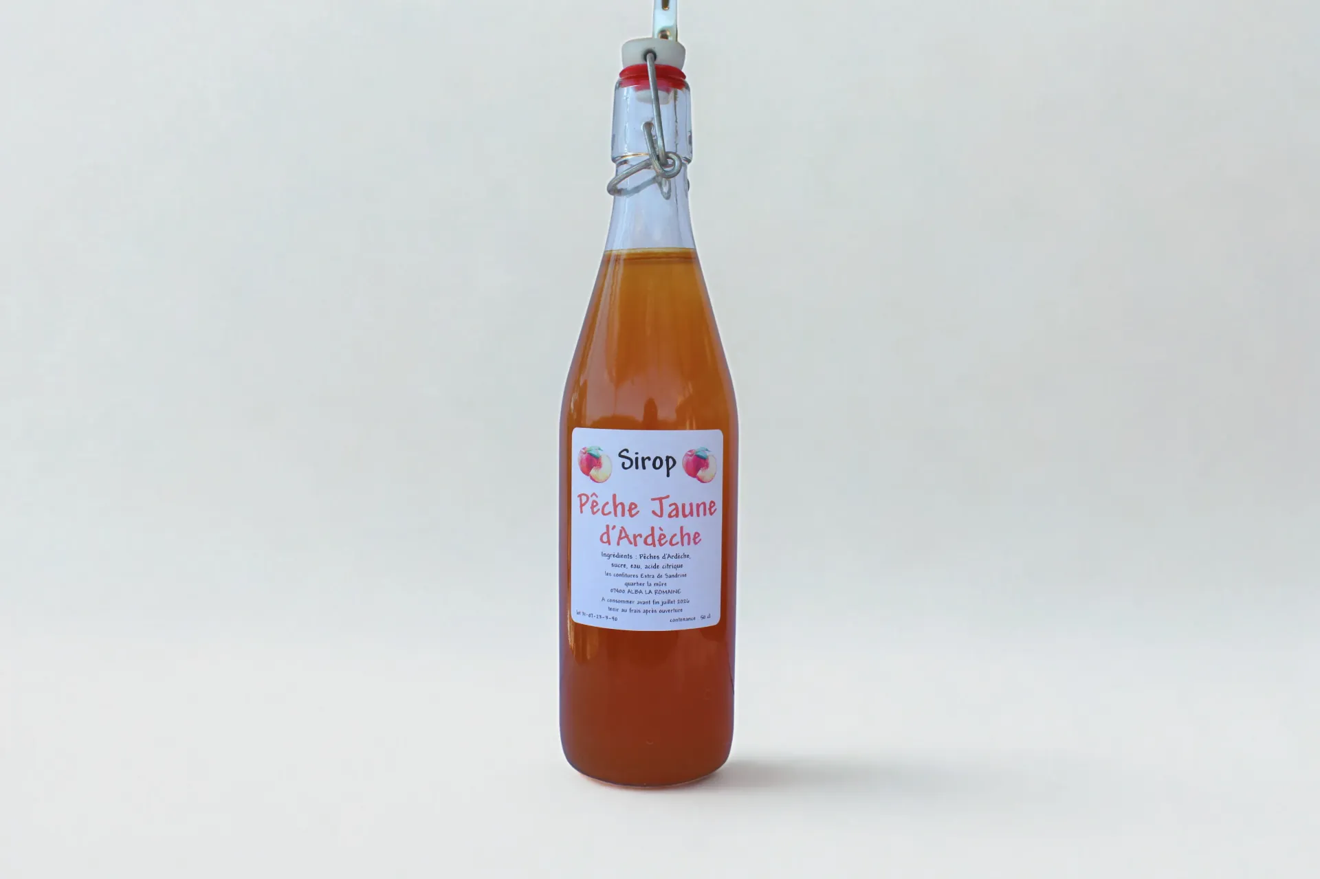 Sirop Pêche Jaune d'Ardèche - 50 cl