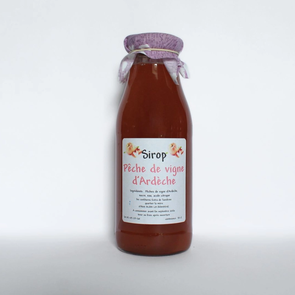 Sirop Pêche de Vigne d'Ardèche - 50 cl