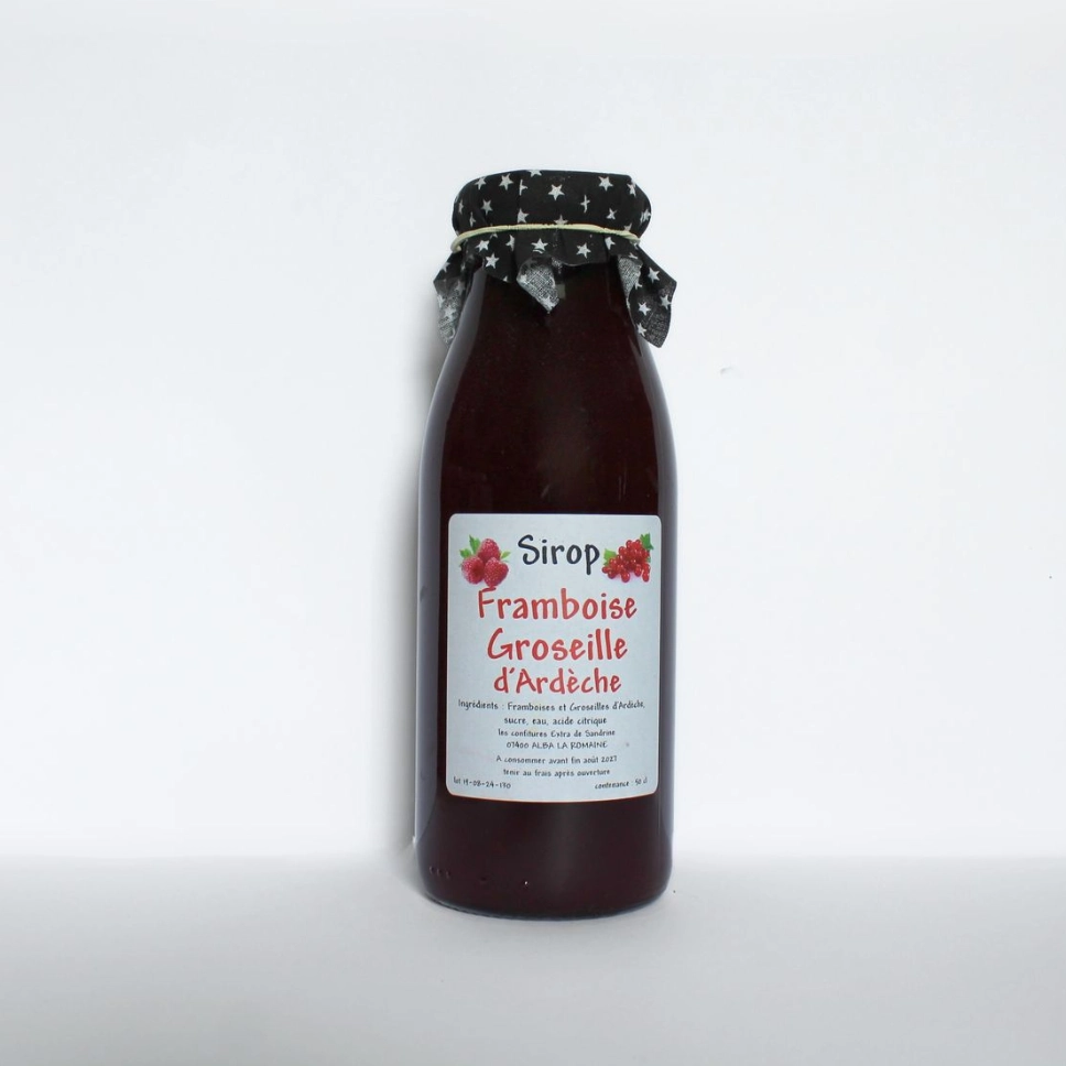 [192] Sirop Framboise et Groseille d'Ardèche - 50 cl