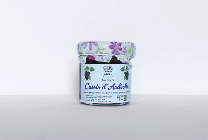 [197] Confiture 50g - Cassis d'Ardèche
