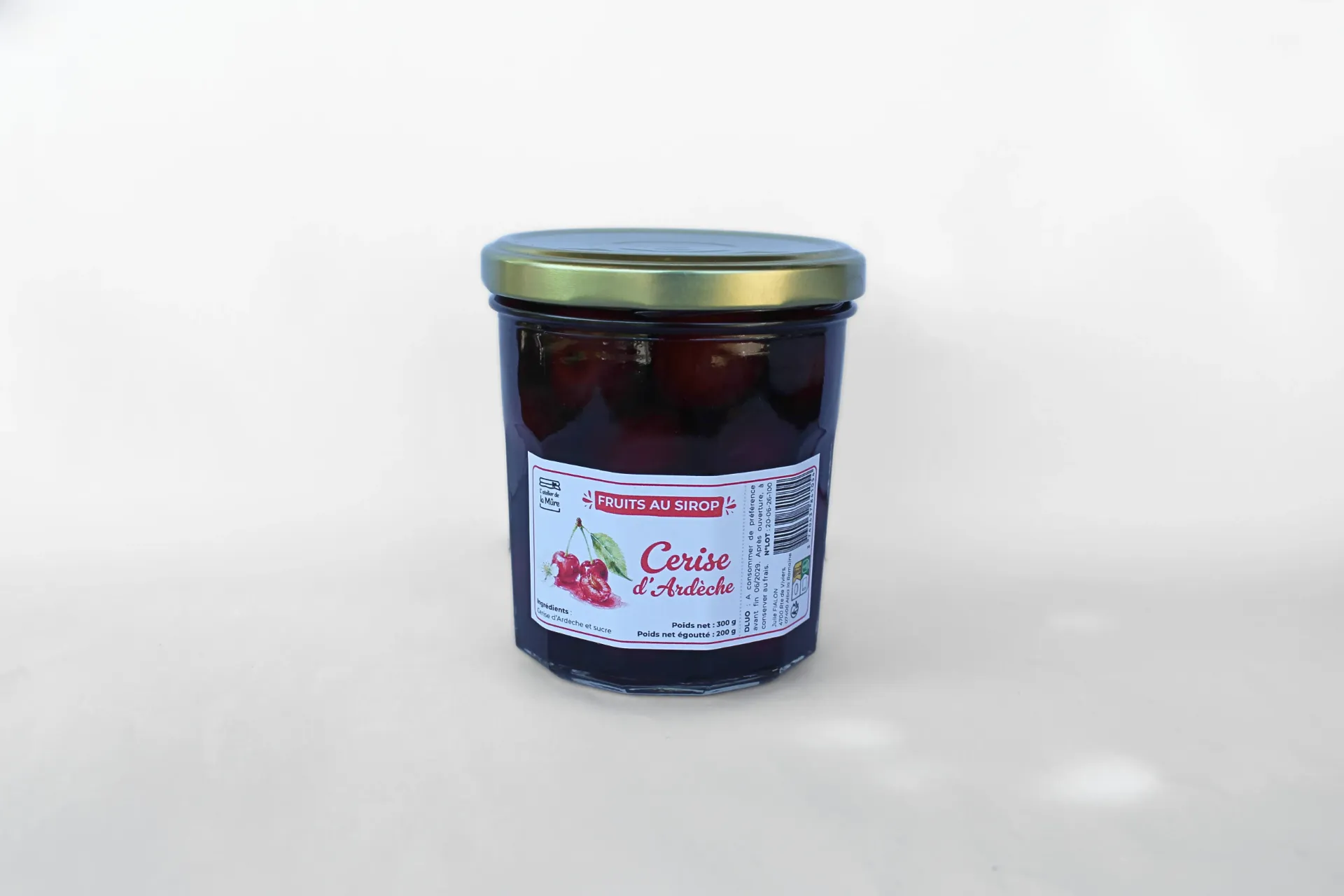 Cerises d'Ardèche au sirop - 200 g