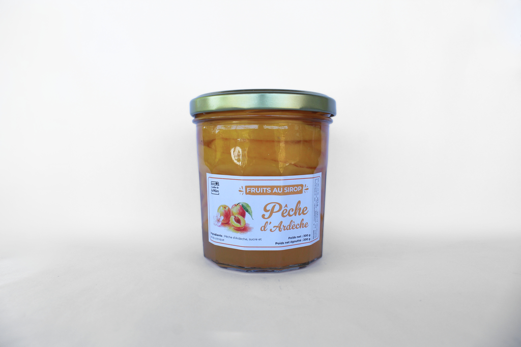 [240] Pêches d'Ardèche au sirop - 200 g